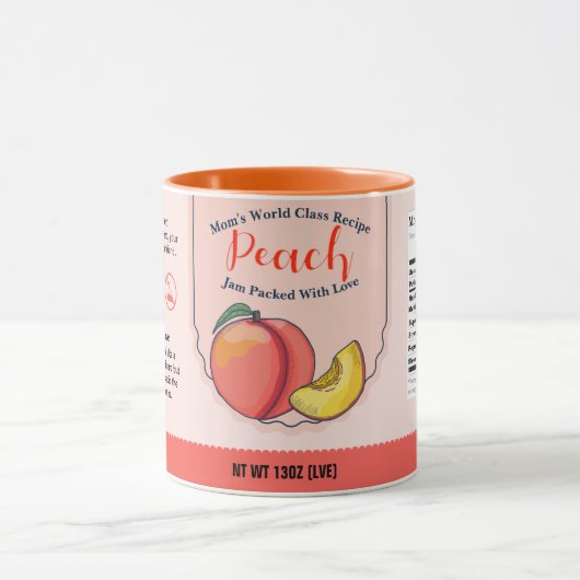 Mama World Class Peach Liebe Jam Tasse (Zentrum)
