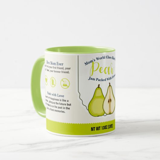 Mama World Class Peer Liebe Jam Tasse (Vorderseite Links)