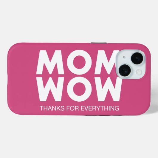 Mama, Wow! Case-Mate iPhone Hülle (Rückseite (Horizontal))