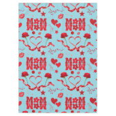 MAMA/WOW: Eine Liebe in Rot auf Blau | Tischdecke (Vorderseite)