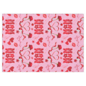 MAMA/WOW: Eine Liebe in Rot auf Rosa | Tischdecke (Vorderseite (Horizontal))
