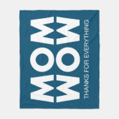 Mama, Wow! Fleecedecke (Vorderseite)