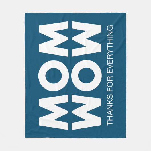 Mama, Wow! Fleecedecke (Vorderseite)