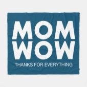 Mama, Wow! Fleecedecke (Vorderseite (Horizontal))