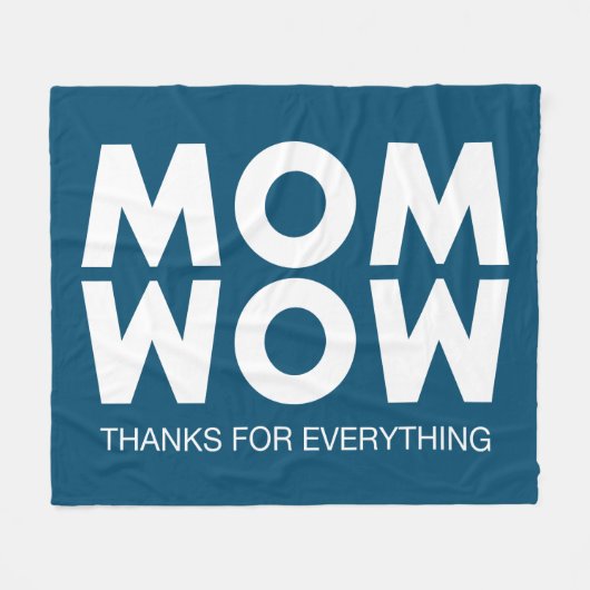 Mama, Wow! Fleecedecke (Vorderseite (Horizontal))