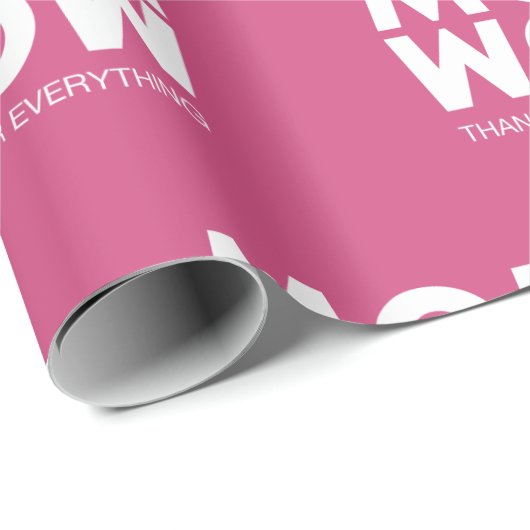 Mama, Wow! Geschenkpapier (Rolleneckpunkt)