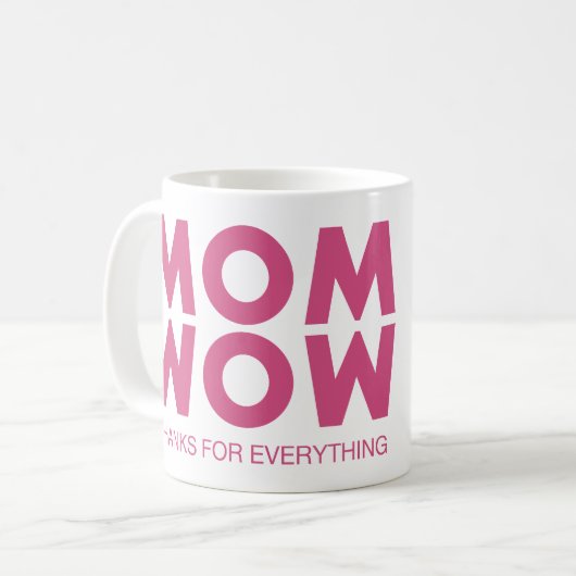Mama, Wow! Kaffeetasse (Vorderseite Links)