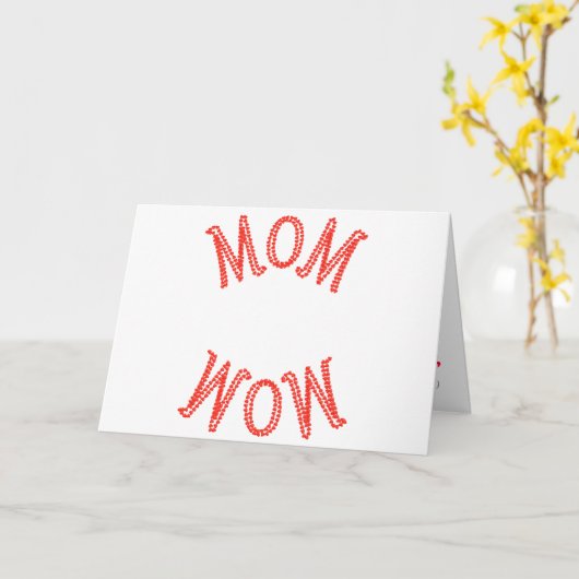 Mama Wow, Muttertag Karte (Gelbe Blume)