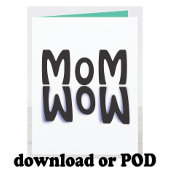 Mama Wow Muttertag Karte