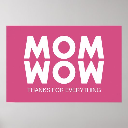 Mama, Wow! Poster (Vorne)