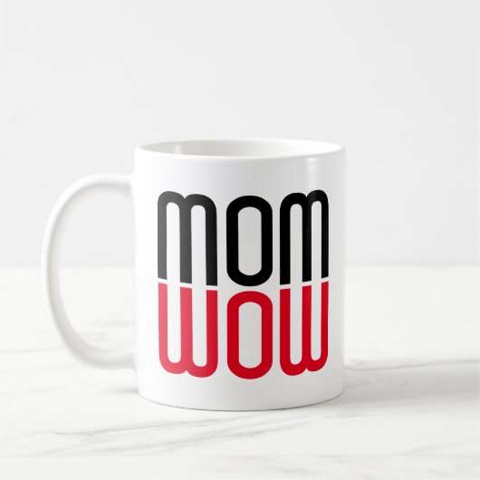 Mama Wow unterhaltsam Kaffeetasse (Links)