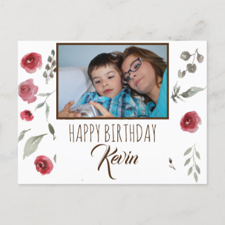 Mama wünscht ihrem Kind zum Geburtstag viel Glück Postkarte