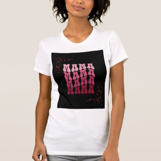 MAMA x 4 rosa T-Shirt