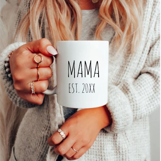 Mama Year Etablieren modernen Muttertagsgeschenk Kaffeetasse