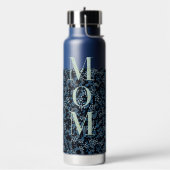 Mama Yoga Pilates blue und aqua Trinkflasche (Links)