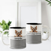 Mama Yorkie Custom Zweifarbige Tasse