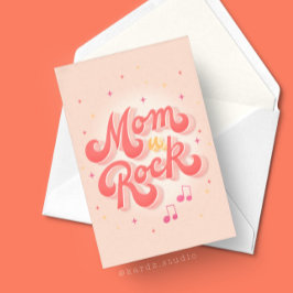 Mama You Rock Typografy Mütter Day Karte