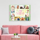 Mama Zitat Das Herz der Familie Grün 12 Foto Leinwanddruck (Insitu (Wohnzimmer))