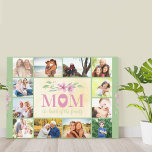 Mama Zitat Das Herz der Familie Grün 12 Foto Leinwanddruck<br><div class="desc">Umhülltes Foto Canvas Print für die Mama mit schönen Zitat und Aquarell-Blume auf einem grünen und antiken cremefarbenen Hintergrund. Die Fotovorlage ist für Sie bereit, 12 Ihrer Lieblings-Fotos hinzuzufügen, die als Rahmen um das Mama-Zitat angezeigt werden. Der Wortlaut lautet "MAMA das Herz der Familie" und wird in fett gedruckter Großbuchstaben...</div>