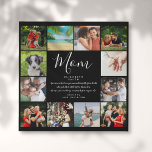 Mama Zitat Schwarz-Weiß-Script 12 FotoCollage Künstlicher Leinwanddruck<br><div class="desc">Personalisieren Sie mit 12 Lieblings-Fotos und Zitat für Ihre Mama,  um ein einzigartiges Geschenk für Muttertag,  Geburtstag,  Weihnachten,  Babyduschen,  oder jeden Tag,  den Sie gewollt,  um zu zeigen,  wie viel sie für Sie bedeutet. Zeig ihr,  wie phantastisch sie jeden Tag ist! Entwickelt von Thisisnotme©.</div>