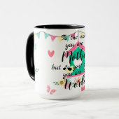 Mama Zitat Tasse (Vorderseite Links)