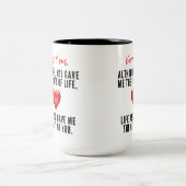 Mama zitiert zweifarbige tasse (Mittel)