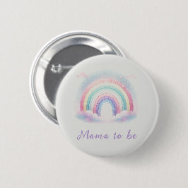 Mama-zu-be-Taste bei Pastel-Regenbogen - Personali Button