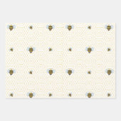 Mama zu BEE Baby Shower Wrapping Paper Geschenkpapier Set (Vorderseite)