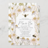 Mama zu Bee Chamomile Pink Drive-by-Baby-Dusche Einladung (Vorne/Hinten)