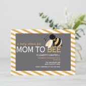 Mama-zu-BIENE Babyparty-Einladung - Bienenwabe Einladung (Stehend Vorderseite)