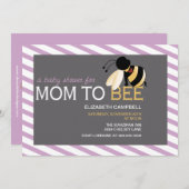 Mama-zu-BIENE Babyparty-Einladung - schäbige Einladung (Vorne/Hinten)