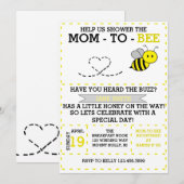 Mama zu Biene Einladung (Vorne/Hinten)