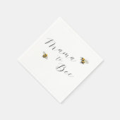 Mama zu Biene Honigwabe Serviette (Ecke)