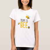Mama zu Bienen und Blume Kinderdusche T-Shirt (Vorderseite)