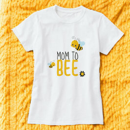 Mama zu Bienen und Blume Kinderdusche T-Shirt