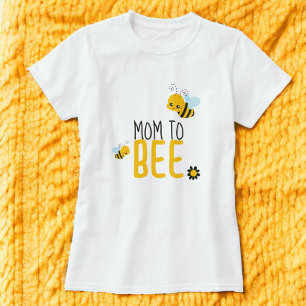 Mama zu Bienen und Blume Kinderdusche T-Shirt