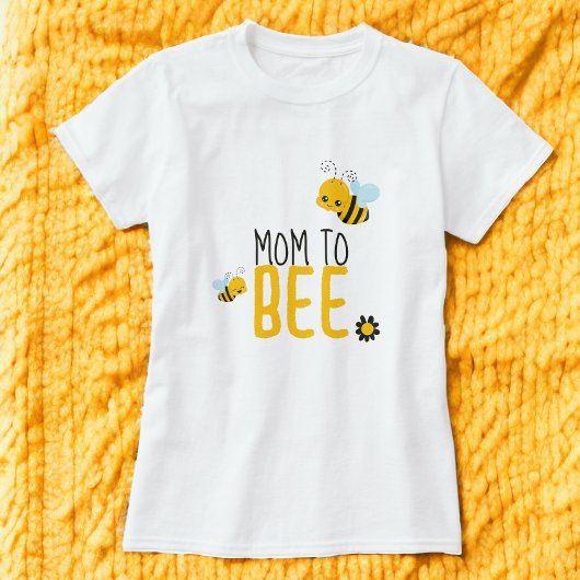 Mama zu Bienen und Blume Kinderdusche T-Shirt