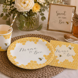 Mama zu Bienenhonigwabe Serviette