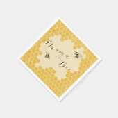 Mama zu Bienenhonigwabe Serviette (Ecke)
