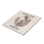 Mama zu Blumenwasser Muttertag Fliese (Seite)