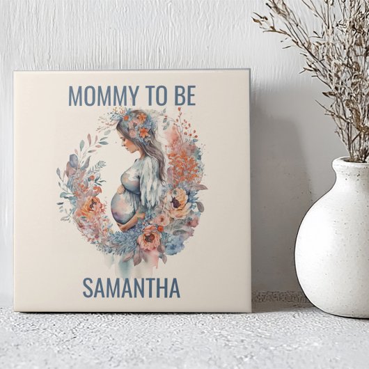 Mama zu Blumenwasser Muttertag Fliese