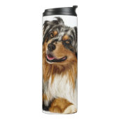 Mama zu einem Ausshole Tumbler Thermosbecher (Nach links gedreht)