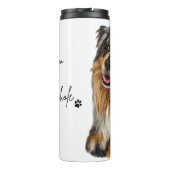 Mama zu einem Ausshole Tumbler Thermosbecher (Rückseite)