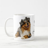 Mama zu einer australischen Shepherd-Tasse Kaffeetasse (Links)