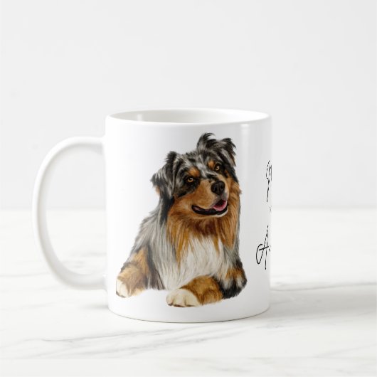 Mama zu einer australischen Shepherd-Tasse Kaffeetasse (Links)