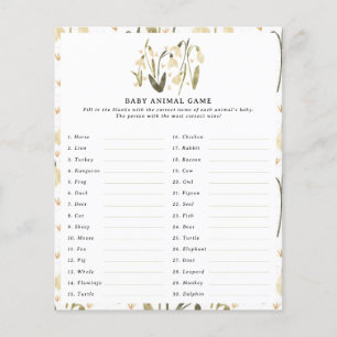 Mama zu florierender Babydusche neues Kinderspiel Flyer