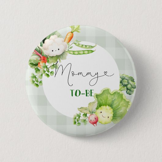 Mama zu Gemüse lokal angebautes Baby Button (Vorderseite)