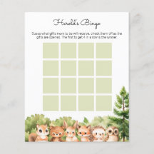 Mama zu Geschenken Bingo Boy Baby Showspiele