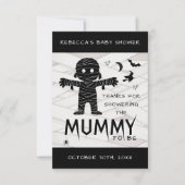 Mama zu Halloween Baby ShowFoto Dankeskarte (Vorderseite)