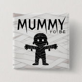Mama zu Halloween Baby Showmutter Button (Vorderseite)
